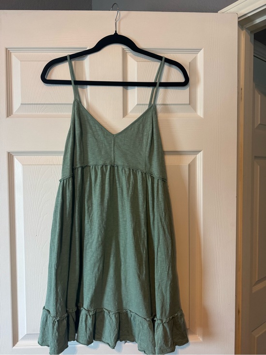American Eagle Outfitters Dresses & Skirts - American Eagle Outfitters Sage Green Spaghetti Strap Swing Dress